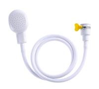 Pommeau de douche simple en caoutchouc de 1,3 m pour salle de bain, évier de cuisine, douche pour chien, lavage des cheveux et robinet mélangeur de commode