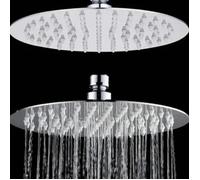 Pommeau de douche - SONEW - Haute pression - Acier inoxydable 201 - 20,3 cm - Économie d'eau