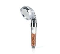 POMmeau de Douche Spa 3en1 Perles Minérales Transparent/Chrom Ø8cm
