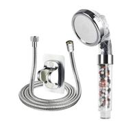 Pommeau de douche SPA haute pression, 3 fonctions, économie d'eau, pluie à main, accessoire de salle de bains, filtre à anions, douche(Mixed beads-Set)