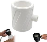 Pommeau de douche universel haute pression pour homme, masseur chauffant à main pour salle de bain, trou grossier, design anti-obstruction, durable et facile à installer pour la maison et le bain