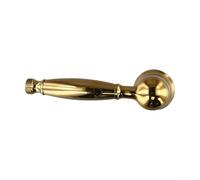 Pommeau de douche vintage chromé amovible pour salle de bain, économie d'eau, pulvérisation haute pression, design rond en laiton, très résistant (doré)
