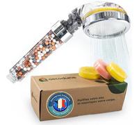 Aecodune Pommeau Douche XL Vitamine C Premium avec Filtre Eau - DEVENEZ SUBLIME - Douchette Anti Calcaire, Élimine 99% Chlore & plus - Beauté & Pureté - Filtre à Eau Eco avec Senteurs & Pression