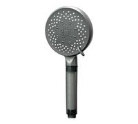 Pommeau de Duche Pommeau de douche 5 Modes grand panneau économie d'eau réglable haute pression Massage de l'eau pomme de douche avec filtre salle de bain(Grey)