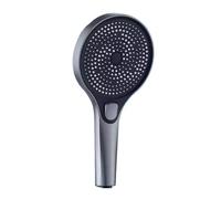 Pommeau de Duche Pommeau de douche haute pression, économie d'eau, buse de pulvérisation, Massage, pluie, accessoires de salle de bains, grand 130mm, noir, 3 Modes(Grey Shower)
