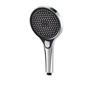 Pommeau de Duche Pommeau de douche haute pression, économie d'eau, buse de pulvérisation, Massage, pluie, accessoires de salle de bains, grand 130mm, noir, 3 Modes(Sliver Shower B)