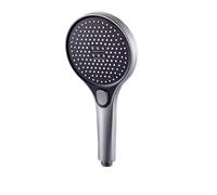 Pommeau de Duche Pommeau de douche haute pression, économie d'eau, buse de pulvérisation, Massage, pluie, accessoires de salle de bains, grand 130mm, noir, 3 Modes(Grey Shower B)
