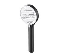 Pommeau de Duche Pommeau de douche haute pression, économie d'eau, buse de pulvérisation, Massage, pluie, accessoires de salle de bains, grand 130mm, noir, 3 Modes(Black Shower C)