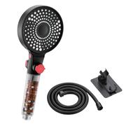 Pommeau de Duche, VYRNEXA Pommeau de Douche Economie Deau, Pommeau de Douche Anti calcaire Grand (130mm de diamètre), Pommeau de Douche Haute Pression avec 3 types de jets, Régulation Puissance