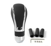 Pommeau de levier de vitesse 1 pièce - Poignée de levier de vitesse manuelle avec compatibilité avec la plupart des modèles - Poignée en cuir noir pour un changement de vitesse confortable - Mise à