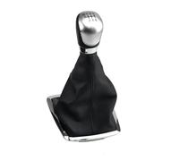 Pommeau De Levier De Vitesse 5/6 Vitesses Avec Soufflet En Cuir, Petit Format, Pour Ford Pour Focus 2 MK2 (2005-2008) Garniture intérieure(Argent,6 vitesses)
