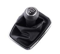 Pommeau de levier de vitesse 5/6 vitesses - Soufflet de levier de vitesse en cuir synthétique de rechange pour VW 2003-2008 pour Golf 4 IV MK4 pour GTI R32 pour Jetta Gear Stick Couleur : argent 6