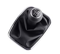 Pommeau de levier de vitesse 5/6 vitesses - Soufflet de levier de vitesse en cuir synthétique de rechange pour VW 2003-2008 pour Golf 4 IV MK4 pour GTI R32 pour Jetta Gear Stick Couleur : argent 6