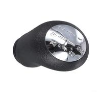 Pommeau de levier de vitesse 5 vitesses et soufflet avec dessus argenté mat, convient pour Renault Clio II III, Megane II, Laguna II, Kangoo, compatible avec Dacia Logan II