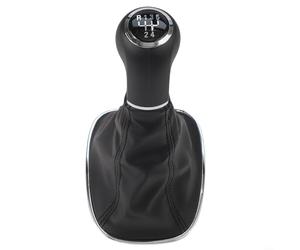Pommeau de levier de vitesse 5 vitesses et soufflet pour Opel Corsa E/Adam 2013-2019 Manuel, OEM 55496814, noir