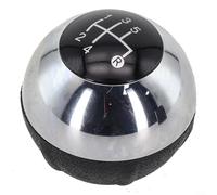 Pommeau de levier de vitesse 5 vitesses, pommeau de levier de vitesse manuel tête boule chromée noire pour Fiat 500 12-18 55344048