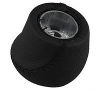 Pommeau de levier de vitesse 5 vitesses pour Grande Punto 06-12 et Linea 07-15, plastique noir et rouge avec handball en cuir synthétique, 5,5 x 4,5 x 4,9 cm (noir)