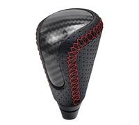 Pommeau de levier de vitesse automatique pour Lexus IS250 IS350 IS C 2006 2013, finition grain fibre de carbone avec housse en cuir (ligne rouge)