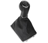 Pommeau de levier de vitesse avec soufflet - MODECAR - Opel Astra III H - 2004-2010 - Noir - 5 vitesses - Élément chromé