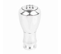 Pommeau de Levier de Vitesse de Transmission Automatique Manuel Universel à 5 vitesses pour Véhicules avec Finition Métallique de Diamètre de Filetage de 8 à 12 Mm (SILVER)