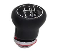 Pommeau de levier de vitesse de voiture en cuir chromé pour A4 8E B6 B7 2000 2001 2002 2003 2004 2005 2006 2007 2008 Bouton R123456 (bouton R12345)