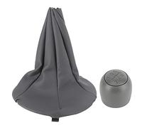 Pommeau de Levier de Vitesse de Voiture, Pommeau de Levier de Vitesse à 5 Vitesses avec Colliers de Démarrage Anti-poussière de Remplacement pour Fiat Panda/500 500C