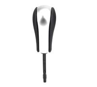 Pommeau de levier de vitesse de voiture Pommeau de levier vitesses automatique AT court/long pour BMW E81 E82 E87(Matt-silver-long)