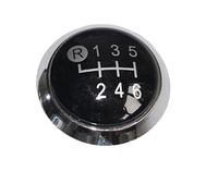 Pommeau de Levier de Vitesse Emblème de pommeau de Levier de pour Vitesse MT Noir/Argent pour Corolla 1.8MT 20072013(6 Gears)