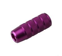 Pommeau de levier de vitesse en alliage d'aluminium avec poignée moletée et trois tailles d'adaptateur, s'adapte aux leviers de vitesse circulaires pour modèles de véhicules larges (violet)