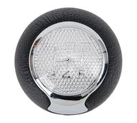 Pommeau de levier de vitesse en cuir 5/6 vitesses compatible avec Alfa-Romeo-Mito 2008-2016, Alfa 147 et 166 3.2 V6, matériau ABS noir, style intérieur vintage avec design anti-poussière (5 vitesses)