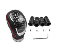 Pommeau de levier de vitesse en cuir à 5 vitesses pour transmission manuelle, support intérieur en alliage d'aluminium et kit d'adaptateur M8 M10 M11, design ergonomique pour faciliter les changements