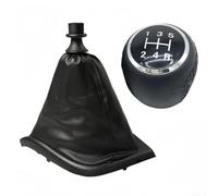 Pommeau de levier de vitesse en cuir et soufflet pour Fiat Ducato pour Jumper Relay pour Boxer 2002 2014 Offre un look et un toucher modernes (5 vitesses)