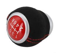 Pommeau de levier de vitesse en cuir pour Impreza pour WRX STI pour Outback 2009-2019, remplacement de la transmission manuelle à 5 vitesses avec matériau ABS (6 vitesses)