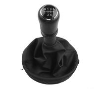 Pommeau de levier de vitesse en cuir PU de haute qualité pour T5 2003 2010, conçu pour Caravelle pour une touche moderne (noir-6 vitesses)