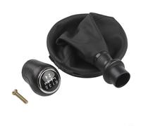 Pommeau de levier de vitesse en cuir PU de haute qualité pour T5 2003 2010, conçu pour Caravelle pour une touche moderne (noir, 5 vitesses)