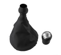 Pommeau de levier de vitesse en cuir PU de haute qualité pour T5 2003 2010, conçu pour Caravelle pour une touche moderne (argenté, 5 vitesses)