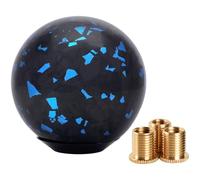 Pommeau de levier de vitesse en fibre de carbone forgé avec base en alliage d'aluminium, design cylindrique et sphérique, compatible avec la plupart des véhicules à transmission automatique, y compris