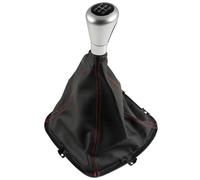 Pommeau De Levier De Vitesse En PU Soufflet De Protection Accessoires Pour Great Wall Hover H3 H5 2010 2011 2012 2013 Pièces Détachées Automobiles(Black Red Stitch)