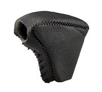 Pommeau de Levier de Vitesse Housse de Collier de Changement de pour Vitesse de Voiture en Cuir de Vache, pour Kia pour Rio 4 K2 pour Sportage pour Optima K5 KX5 pour NIRO 2017 2018(Noir)
