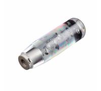 Pommeau de levier de vitesse LED RVB cristal transparent à bulles multicolores dégradé universel facile à installer Matériau de qualité supérieure pour véhicules manuels et automatiques