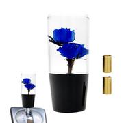 Pommeau de levier dè vitesse manuel - 1 lèvier d́e vìtesse en forme dë fleur avec motif rose, pòmmeau eń acrylique rouge/bleu/blanc, convient à la plupart des voitures à transmission manuelle, compren