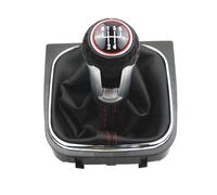 Pommeau de levier de vitesse manuel 5 vitesses avec soufflet anti-poussière et protection de poignée de transmission pour Ibiza 6J Leon MK1 Golf MK4 pour Golf 5 MK5 2004-2009 pour Golf 6 MK6 2010-2013