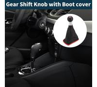 Pommeau De Levier De Vitesse Manuel à 5 Vitesses Avec Couvercle Pour Volkswagen Golf Mk4 | Pommeau Levier Vitesse Bo?te Automobile Noir Rouge Plastique Simili Cuir 1 Pièce