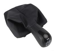 Pommeau de levier de vitesse manuel à 5 vitesses avec soufflet en cuir pour Octavia A5 2004-2012 - Pièce de rechange en plastique noir