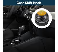 Pommeau De Levier De Vitesse Manuel à 5 Vitesses Pour Fiat 500 Durable | Levier De Vitesses Avant En Plastique Noir Jaune En Cuir Synthétique 1 Pc