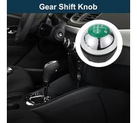 Pommeau De Levier De Vitesse Manuel à 5 Vitesses Pour Fiat 500 Durable | Levier Vitesses Avant Pour Bo?te De Vitesses Automobile Chrome Argenté Plastique Vert Imitation Cuir 1 Pc
