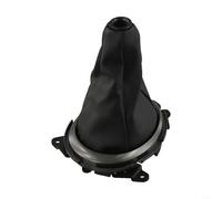 Pommeau de levier de vitesse manuel à 5 vitesses pour modèles 2009-2015 avec housse en cuir noir, poignée de levier de vitesse en ABS anti-poussière pour mise à niveau intérieure de voiture