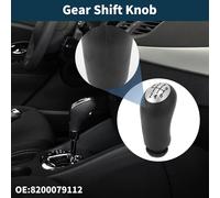 Pommeau De Levier De Vitesse Manuel à 6 Vitesses Pour Renault Captur I No.8200079112 | Levier De Vitesses Avant Pour Bo?te De Vitesses Automobile Noir Argenté En Plastique 1 Pc