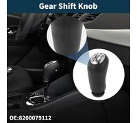 Pommeau De Levier De Vitesse Manuel à 6 Vitesses Pour Renault Captur I No.8200079112 | Pommeau De Levier De Vitesse De Bo?te De Vitesses Noir Chrome Argenté En Plastique 1 Pc
