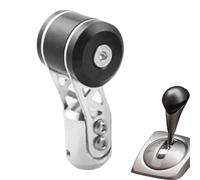 Pommeau de levier de vitesse manuel de modification - Pommeau de levier de vitesse en aluminium imitation avion, poids lourd, compatible avec la plupart des véhicules manuels